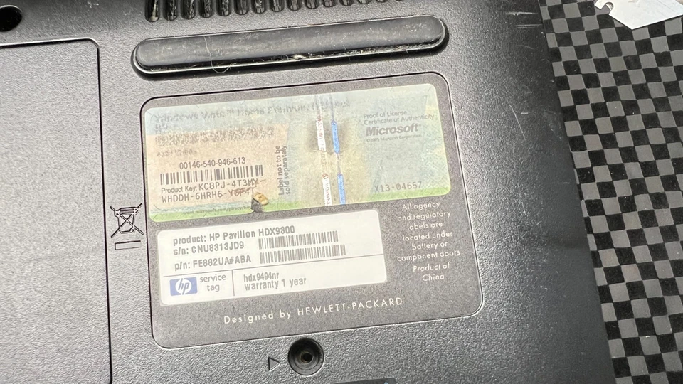 HP HDX9300 "THE DRAGON!" Tested working T8100 - Image 4 of 4