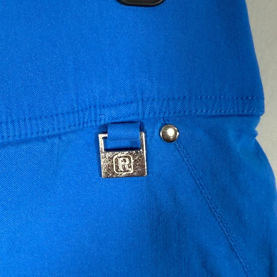 Rafaella Pants Women 16 35x29" Blue Slim Leg Stretch Pull on Slacks Comfort R10" - Image 3 of 4