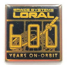 Space Systems Loral 600 Years On Orbit Satellites Aerospace Company Enamel Pin