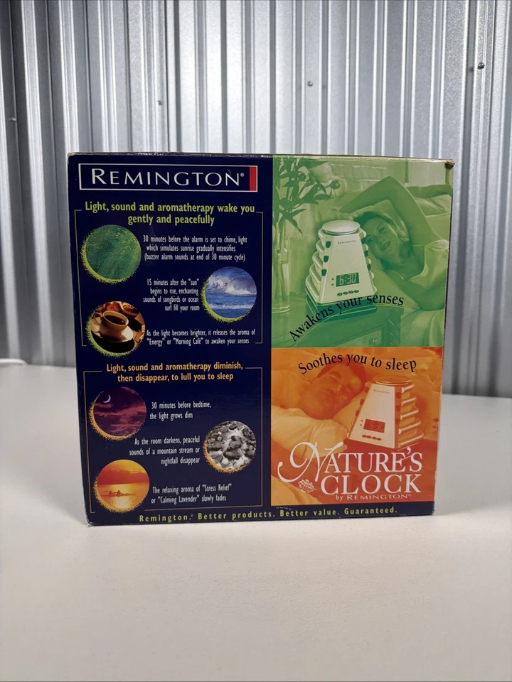 NEW Remington Nature’s Clock Alarm Clock Zen NC-1000 Aromatherapy Light NOS - Image 4 of 4