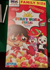 Ryan's world cereal box empty box.