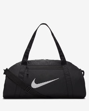 Nike One Club Black White Logo Gym Duffle Bag - 24L black