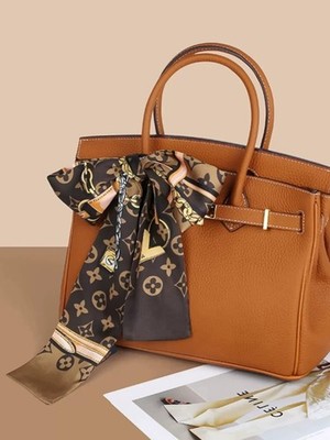 2026 NEW Women Scarf Wrap Handbag Handle Neck backpack BAG croissant