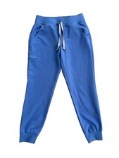 Women's FIGS Technical Collection Jogger Scrub Pants Ceil Blue Size XS Petite
