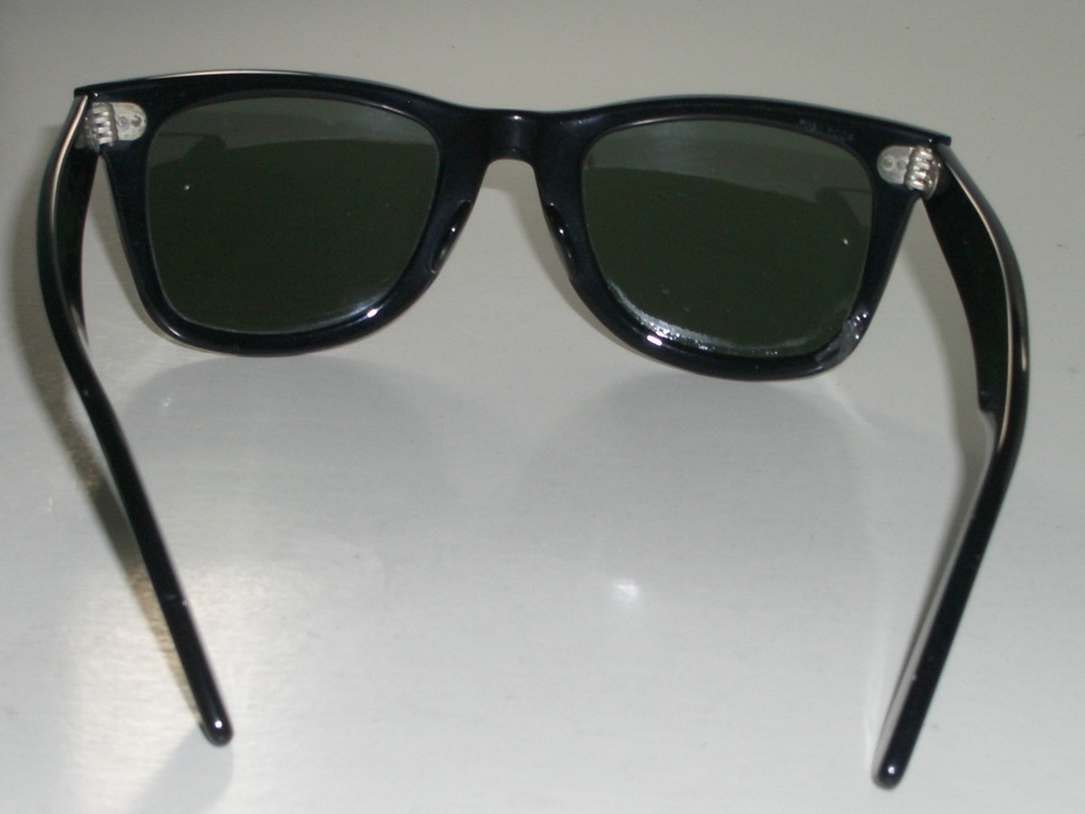 Vintage B&l Ray Ban L2009 NXAS G15 Shiny Black Wayfarer 5024 