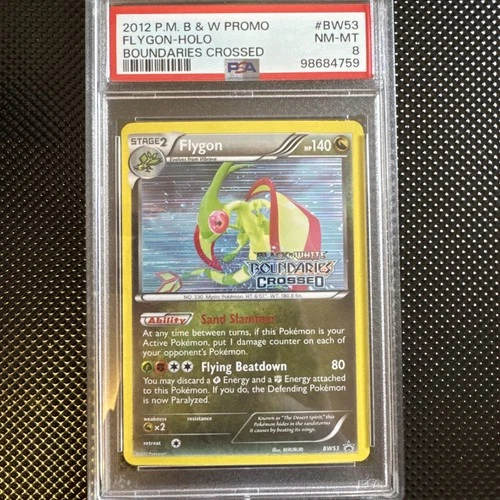 2012 Pokemon Black & White Promo #BW53 Flygon-Holo Boundaries Crossed PSA 8