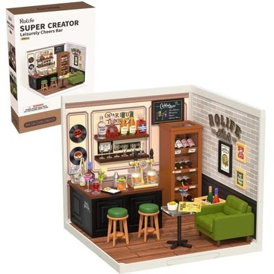 Robotime Zum Selbermachen 3D Puzzle Yum Yum Burger & Leisurely Cheers Bar & süße Schlucke Tee