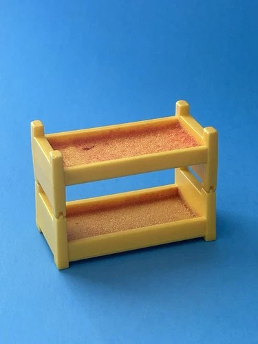 A Frame Yellow Bunk Beds #990 Vintage Fisher Price Little People A-Frame House