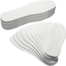 Geyoga 24 Pairs Disposable Shoe Liners Breathable Thin Insoles Disposable Insert