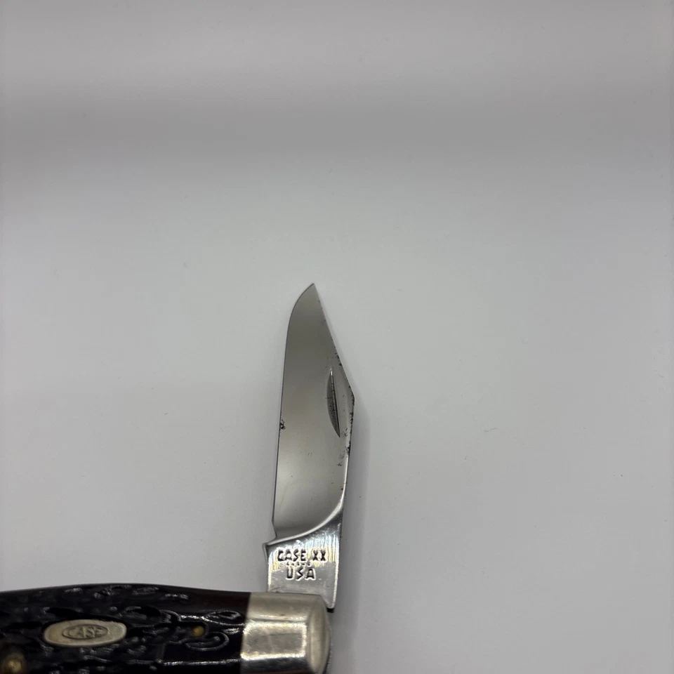 Case XX 6275SP 5 Dot 1985 Moose New Grind Bone Handles Pocket Knife - Image 3 of 4