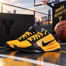 Zoom Kobe ZK5 "Bruce Lee" CD4991-700 Yellow MEN'S Size US 7-12 NEW