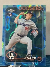 2024 Topps Chrome Baseball Landon Knack Teal Lava Lamp Rookie /175 #USC176 