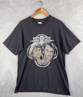 Vintage 2001 Peter Maffay Open Air Tour Band T Shirt Screen Stars Black Large