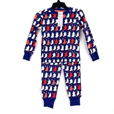 NEW MINI BODEN Glow On Ghost Halloween Spooky Long Sleeve Pajama Set Toddler 2Y