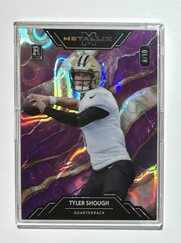 2025 Wild Card Metallix #WMM-TS Tyler Shough RC Marble Lava Foil Board ...