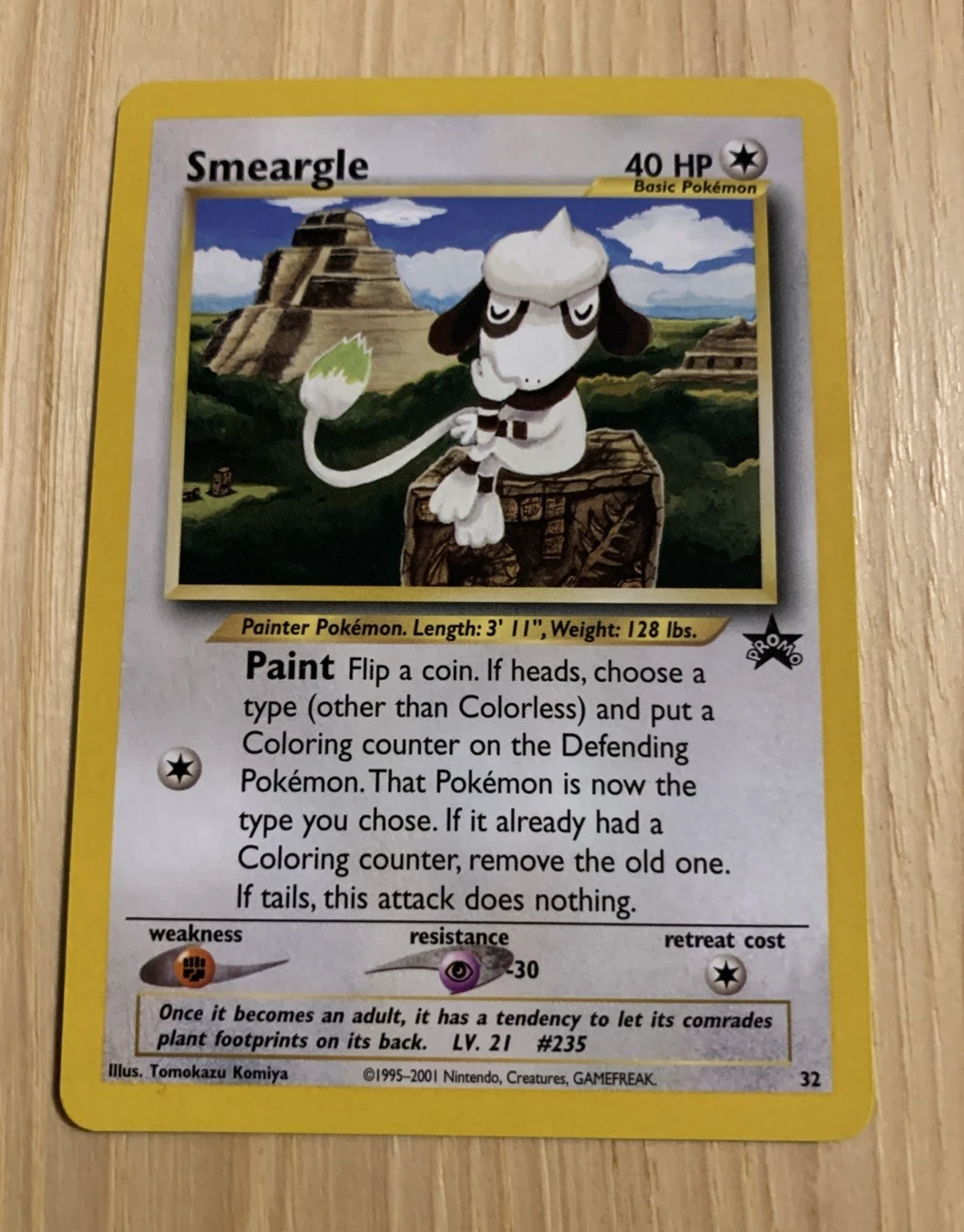 SMEARGLE 2001 POKEMON BLACK STAR PROMO CARD #32 NM