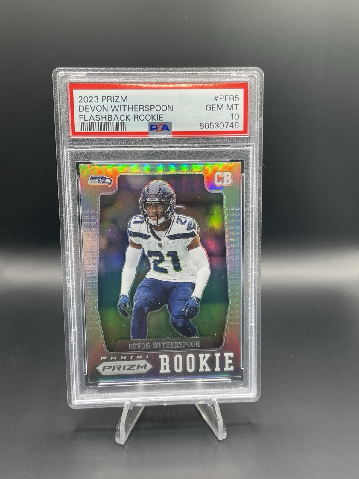 2023 Prizm Silver Devon Witherspoon RC Flashback PSA 10