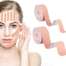 2 Rolls Face Tape Facial Myofascial Lift Tape Anti Wrinkle Patches Face