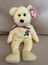 TY Beanie Baby Mother Happy Mother  s Day Plush w/ Flower Teddy Bear Gift