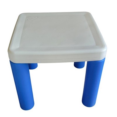 VTG Little Tikes Toddler Activity Table White Blue Plastic Square Kids Play 90s