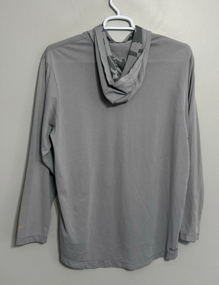 Nike Dri-Fit Men’s XL USC Trojans Gray Lightweight Pullover Hoodie Shirt - Image 3 of 4