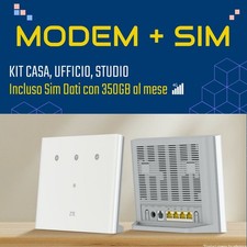 Modem 4G WiFi + SIM 350GB Mese Inclusa – Router Internet Casa Senza Linea Fissa