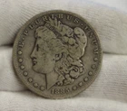 1885 S US Morgan Silver Dollar VG+