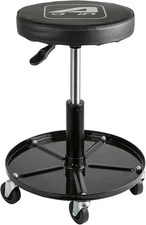 Aain® Heavy Duty Shop Seat, Adjustable Swivel Rolling Stools, Garage Seat with