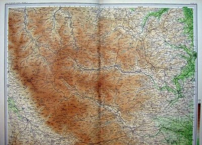 Original alter antiker Druck Atlas England Durham Appleby Bishop Auckland Barnard