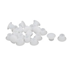 8mm Dia Plastic Dome Head Flush Mounted Tube Insert Hole Cap Cover 20pcs