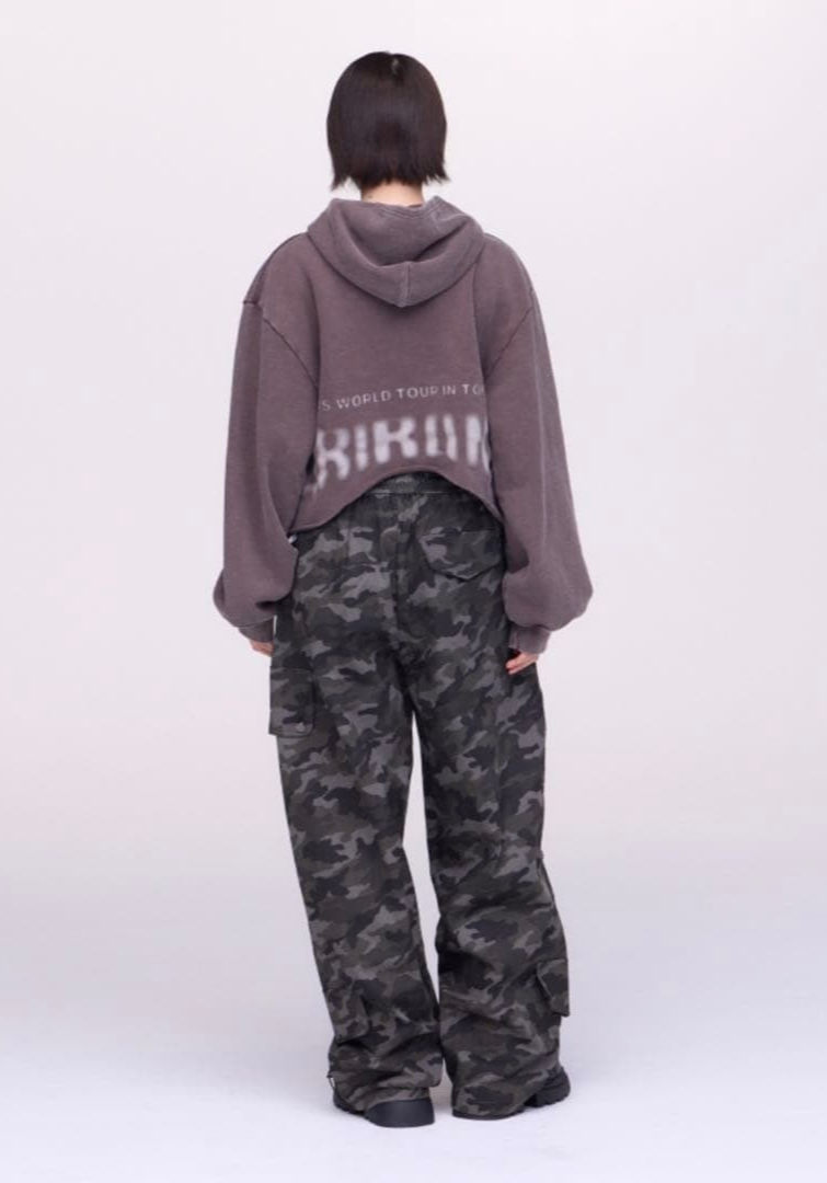 BTS Arirang Crop Hoodie Tokyo Brown L Size Japan Limited Edition