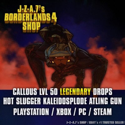 Borderlands 4 CALLOUS LEGENDARY GEAR DROPS, ITEMS, GUNS  PC-PS-XBOX 
