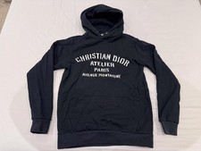 Felpa con cappuccio uomo Christian Dior Atelier Paris Avenue Montaigne - Nera - Taglia S