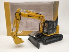 ROS 1/50 KOBELCO ED160BR-5 Ultra Small Round Excavator Yellow Diecast Model Toy