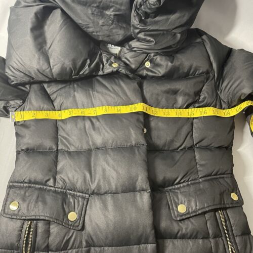 Cole Haan Down Puffer Coat Womens S Black Signature Pillow Collar Jacket Quilt** - Picture 6 of 18