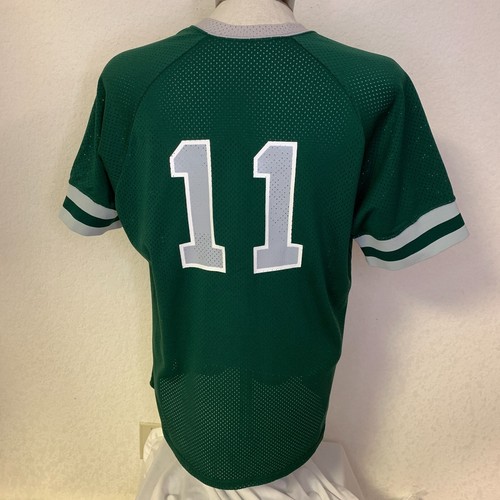 Vtg 80s Sand Knit Shulfer's Sprinklers Landscaping Baseball Jersey L Medalist - Picture 3 of 4