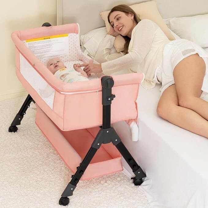 3in1 Baby Bassinet Bedside Sleeper Portable Baby Crib Bassinets