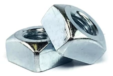 Zinc Plated Grade 2 Steel Square Nuts - Four-Sided Nuts - Coarse - Select Size