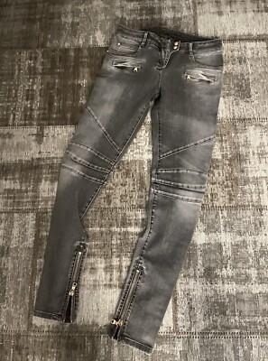 Balmain Paris women's jeans-FR 38 grey-casual look
