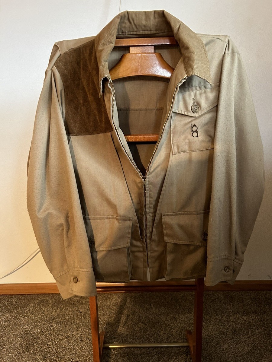 Vintage Bob Allen Sportswear Mens M Jacket Hunt Khaki Pocket Full