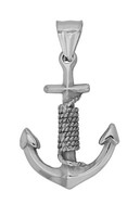 Akzent AnkeranhäNger Elyssar Maritimer Mode Schmuck Aus Edelstahl Silberfarbig