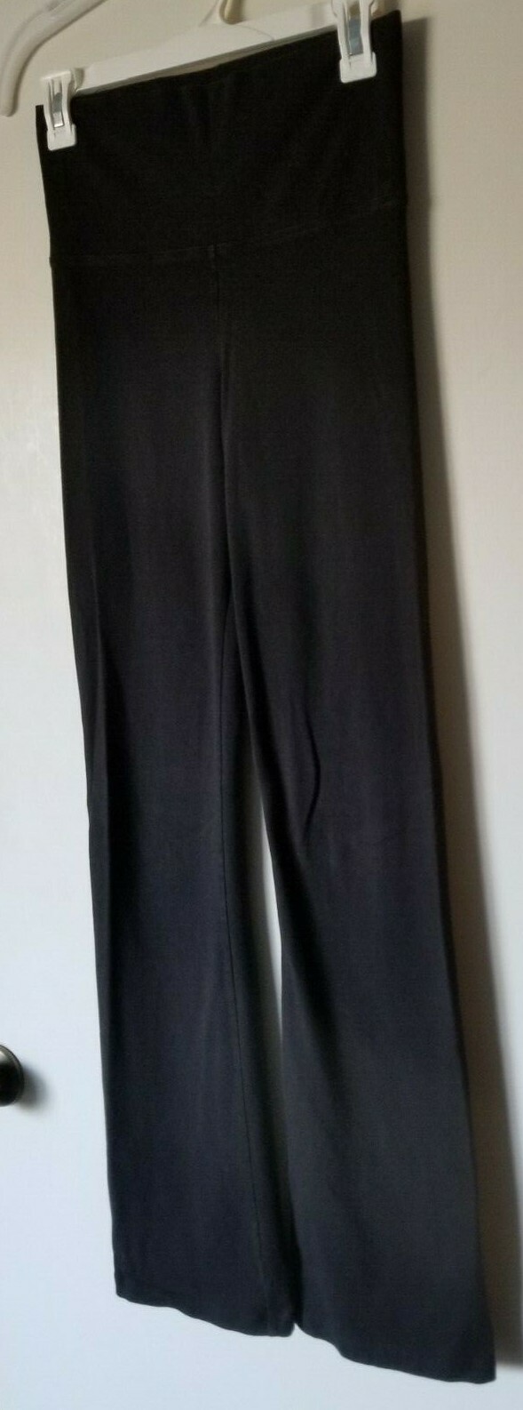 Yoga Basic Solid Black Elastic Waist Stretch Pant… - image 5