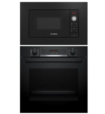 BOSCH Einbau-Set Backofen 71 L Pyrolyse Autopilot 10 + Mikrowelle 20 L NEU