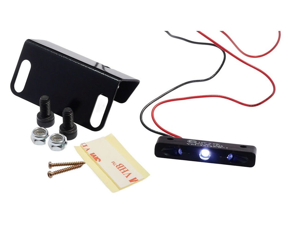 Universal Mini Motorrad LED Nummernschild Kennzeichen Beleuchtung