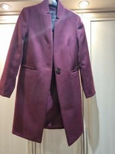Bnwt Marks And Spencer’s Women’s Berry Coat Size 8