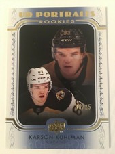 KARSON KULMAN 19-20 UD Hky Ser II UD Portraits Blue SP #P-94 #/25 Kraken SweHL