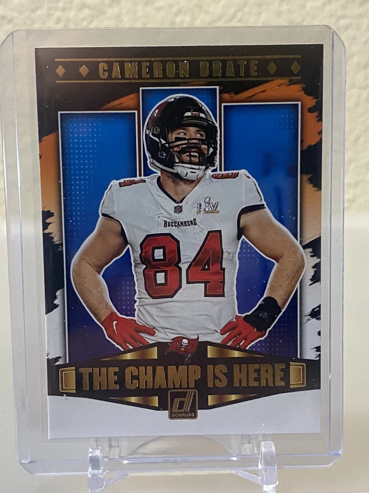 2021 Donruss The Champ Is Here Cameron Brate CIH-7 NFL Tampa Bay SB LV - Image 3 of 3