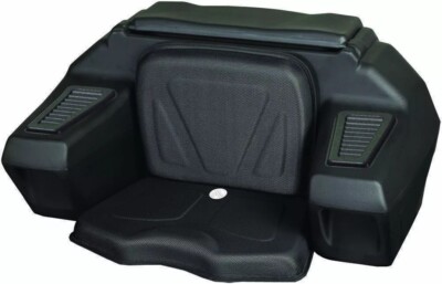 Kolpin ATV Rear Passenger Seat Cargo Storage Helmet Trunk Box Luggage Lounger