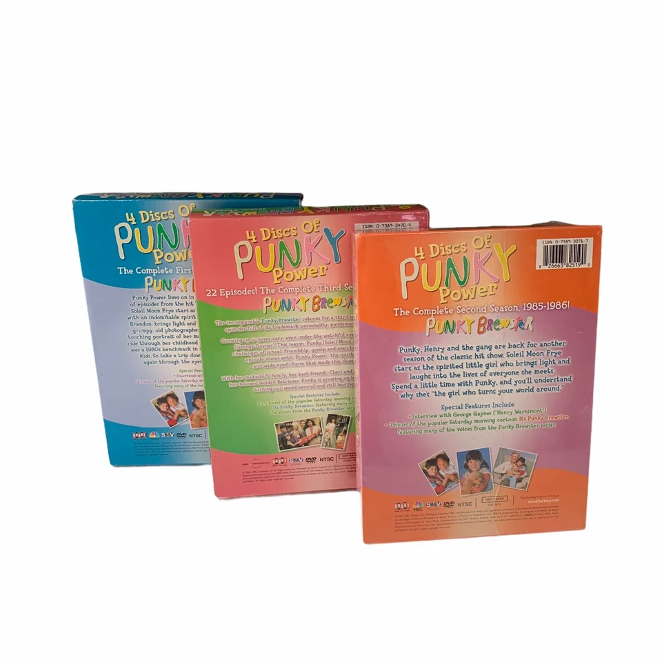 Punky Brewster Season 1,2 and 3 DVD sets (12 discs) season 2 New Foto 2 de 4