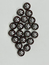 Hot Wheels Redline (20 MEDIUM REDLINE BEARING WHEELS) SILVER WHEELS #2